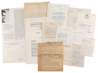 [AUTOGRAPHS]. Signed Personal and Professional Correspondence from Members of Hollywood's Golden Age. V.p., 1940s-1960s.