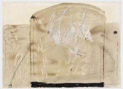 Antoni Tàpies. „Ochre Gouache". 1965