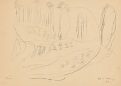 Gerhard Altenbourg. „Tal bei Waldenburg". 1981