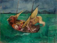August Macke. „Jesus im Nachen (nach Delacroix)". 1911
