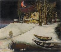 Franz Radziwill. „Landschaft / Der zerbrochene Wintermond". 1924