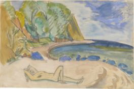 Erich Heckel. „Am Meer (Strand)". 1913