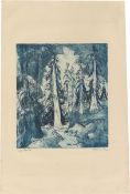 Ernst Ludwig Kirchner. „Alpenweg mit Wettertannen". 1919
