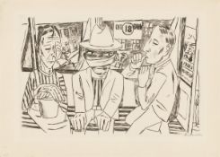 Max Beckmann. „In der Trambahn". 1922